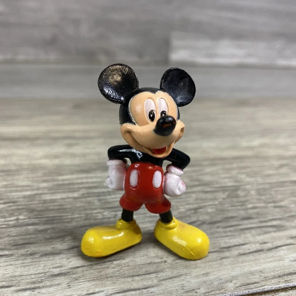 Vintage Disney Mickey Mouse Figure Small Plastic‎ Collectible Toy Character